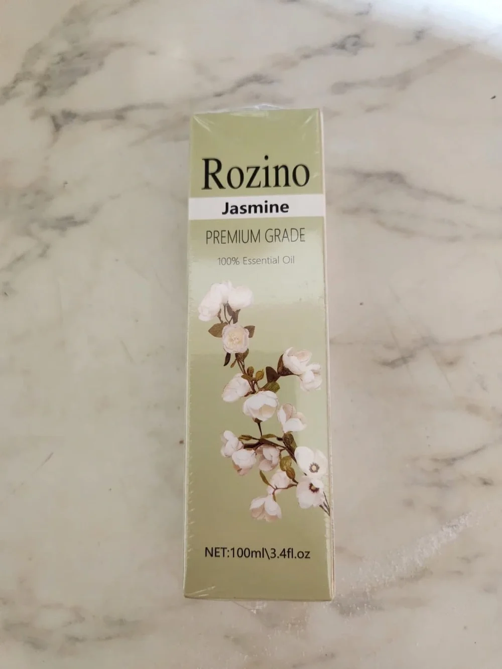 Rozino Jasmine 100% Essential Oil 100ml for Aromatherapy Diffuser Indoor